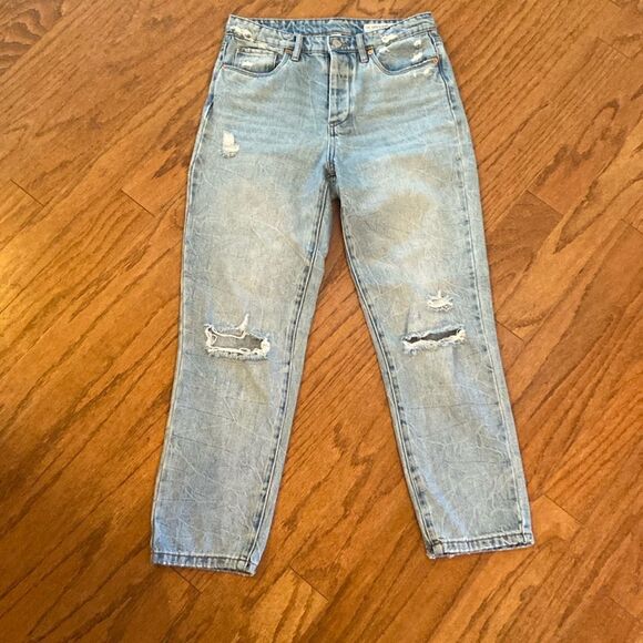 Blank NYC Denim - Blanknyc (the Madison crop)  size 27 jeans, distressed, high waisted